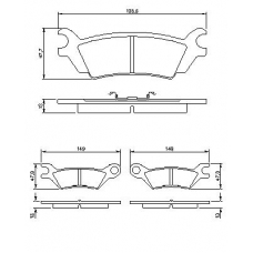 0 986 468 990 BOSCH Комплект тормозных колодок, дисковый тормоз