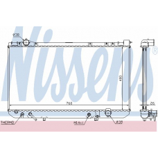 64756 NISSENS Радиатор, охлаждение двигателя