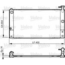 735449 VALEO Радиатор, охлаждение двигателя