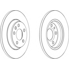 DDF1158-1 FERODO Тормозной диск
