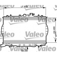 734956 VALEO Радиатор, охлаждение двигателя