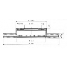 BSF4850 QUINTON HAZELL Тормозной диск