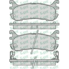 05P1044 LPR Комплект тормозных колодок, дисковый тормоз
