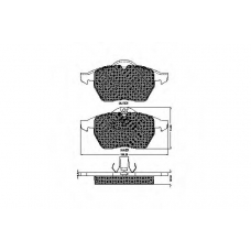 32216 SPIDAN Комплект тормозных колодок, дисковый тормоз