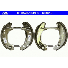 03.0520-1619.3 ATE Комплект тормозных колодок