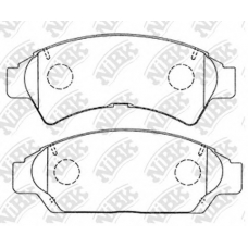 PN1259 NiBK Комплект тормозных колодок, дисковый тормоз