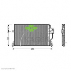 94-6076 KAGER Конденсатор, кондиционер