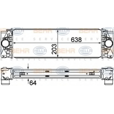 8ML 376 777-401 HELLA Интеркулер