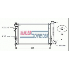 1500181 KUHLER SCHNEIDER Радиатор, охлаждение двигател