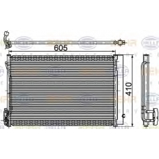 8FC 351 309-511 HELLA Конденсатор, кондиционер