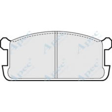 PAD366 APEC Комплект тормозных колодок, дисковый тормоз