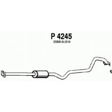 P4245 FENNO Средний глушитель выхлопных газов