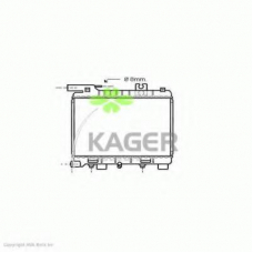 31-1390 KAGER Радиатор, охлаждение двигателя