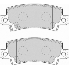 FD6965N NECTO Комплект тормозных колодок, дисковый тормоз