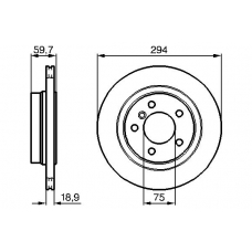 0 986 478 570 BOSCH Тормозной диск