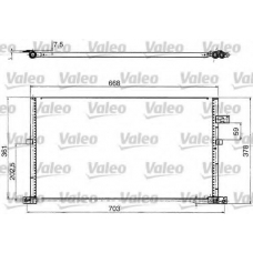 817657 VALEO Конденсатор, кондиционер