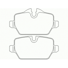 P 06 037 BREMBO Комплект тормозных колодок, дисковый тормоз
