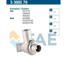 5300579 FAE Термостат, охлаждающая жидкость