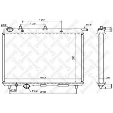 10-25646-SX STELLOX Радиатор, охлаждение двигателя