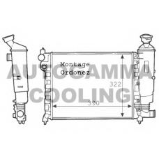 100731 AUTOGAMMA Радиатор, охлаждение двигателя