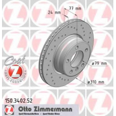 150.3402.52 ZIMMERMANN Тормозной диск