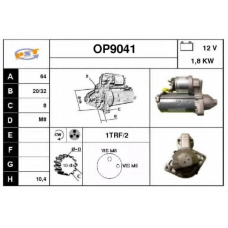 OP9041 SNRA Стартер