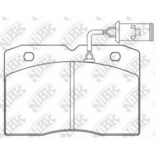 PN0253W NiBK Комплект тормозных колодок, дисковый тормоз