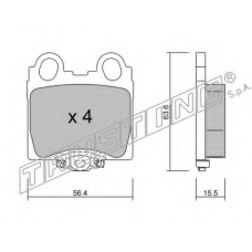 774.0 TRUSTING Комплект тормозных колодок, дисковый тормоз
