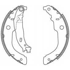 BSA2119.00 OPEN PARTS Комплект тормозных колодок