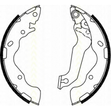 8100 18009 TRISCAN Комплект тормозных колодок