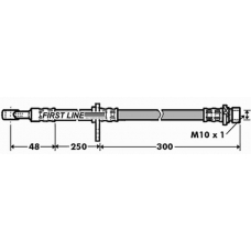 FBH7363 FIRST LINE Тормозной шланг