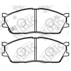 PN0445 NiBK Комплект тормозных колодок, дисковый тормоз