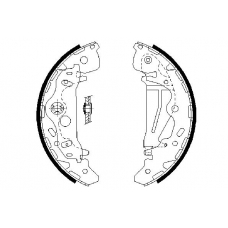 0 986 487 709 BOSCH Комплект тормозных колодок