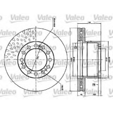 187117 VALEO Тормозной диск