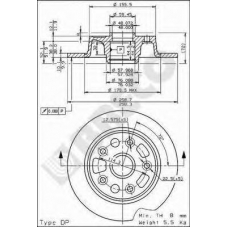 BS 7512 BRECO Тормозной диск