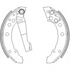 4045.01 REMSA Комплект тормозных колодок