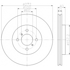 MDC2526 MINTEX Тормозной диск