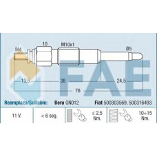 74163 FAE Свеча накаливания