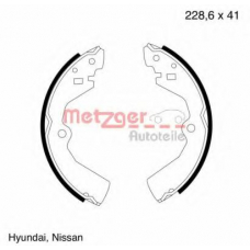 MG 453 METZGER Комплект тормозных колодок