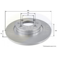 ADC2709 COMLINE Тормозной диск