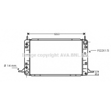 FDA2113 AVA Радиатор, охлаждение двигателя