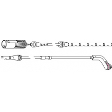 8224 CARRAB BRAKE PARTS Сигнализатор, износ тормозных колодок