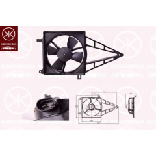 50502603 KLOKKERHOLM Вентилятор, охлаждение двигателя