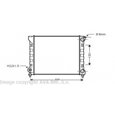 VWA2040 AVA Радиатор, охлаждение двигателя