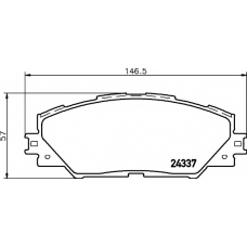 T1581 PAGID Комплект тормозных колодок, дисковый тормоз