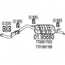 01.95880 MTS Глушитель выхлопных газов конечный