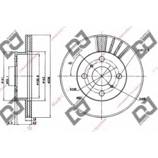 BD1004 DJ PARTS Тормозной диск