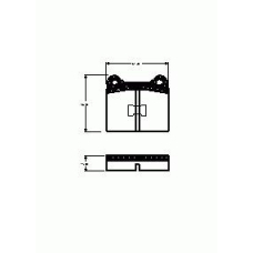 017.00 REMSA 017 00_=017 10=fdb105=571221x !колодки дисковые п.\ vw golf/jetta 1.1-1.6d 74-83