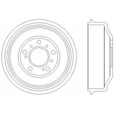 MBD041 MINTEX Тормозной барабан