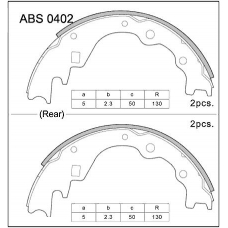ABS0402 Allied Nippon Колодки барабанные